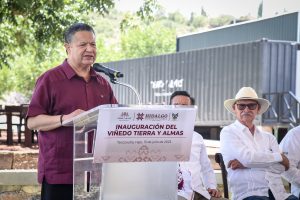 Menchaca Salazar inaugura viñedo “Tierra y Almas” en Tecozautla