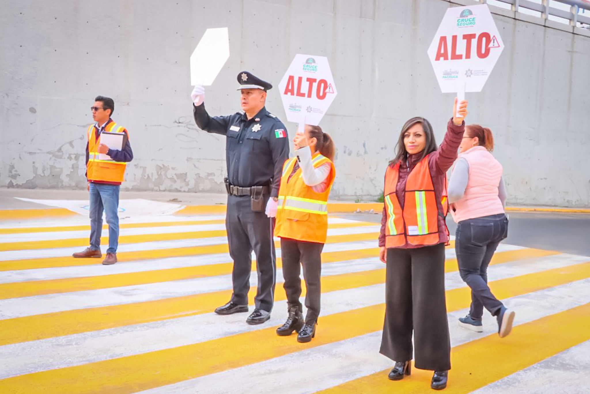 Promueve Semot respeto al peatón, en jornada de concientización