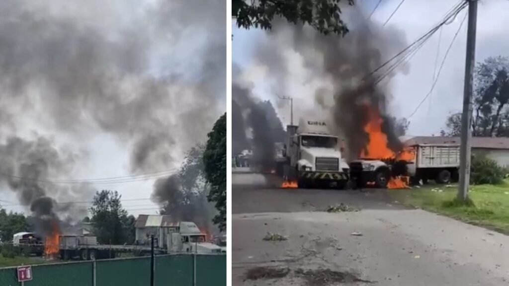 Disturbios y bloqueos en la carretera México-Cuernavaca