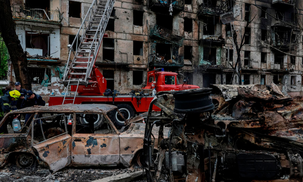 Ucrania sufre de más de cien bombardeos por parte de Rusia