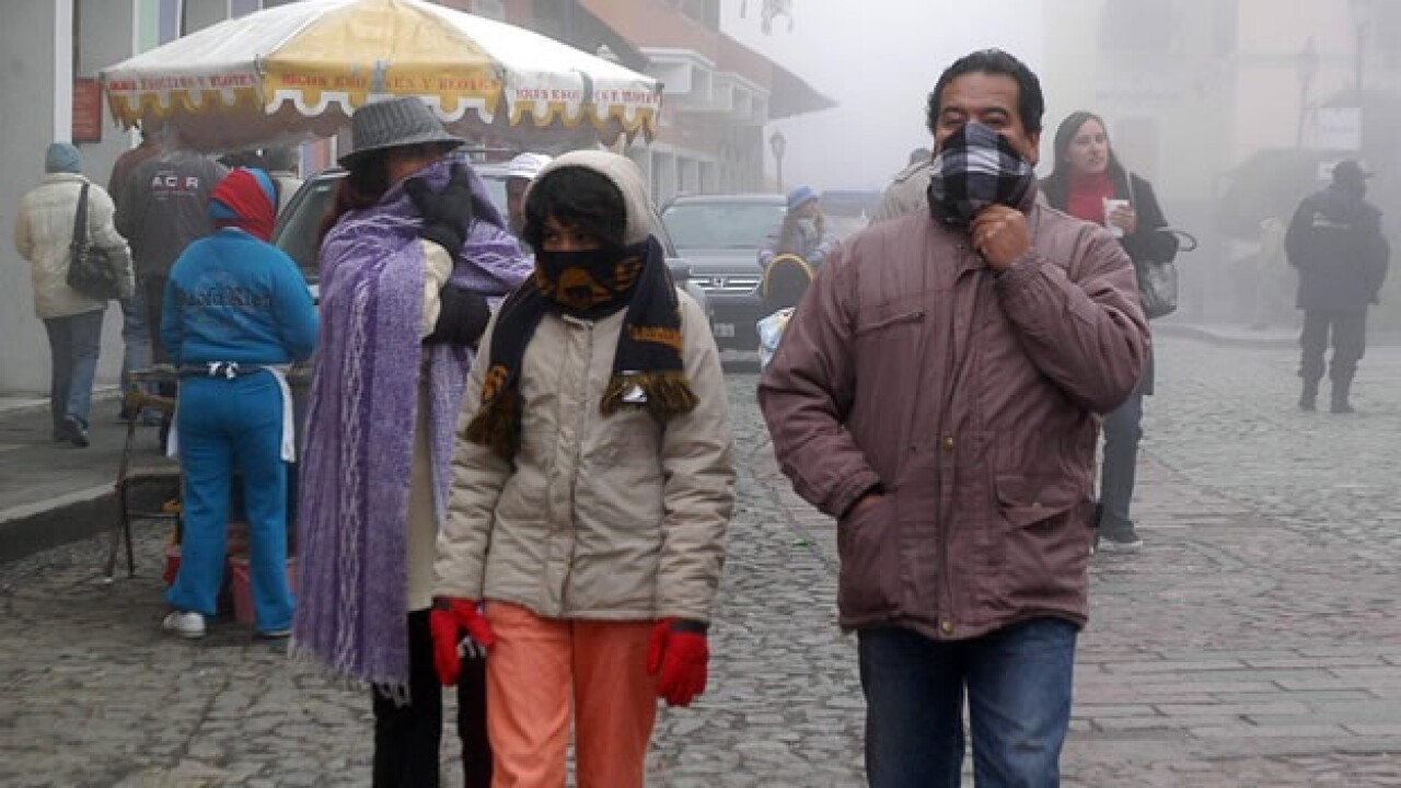 Frente Frío 32 Provocará Descenso de Temperaturas en Hidalgo