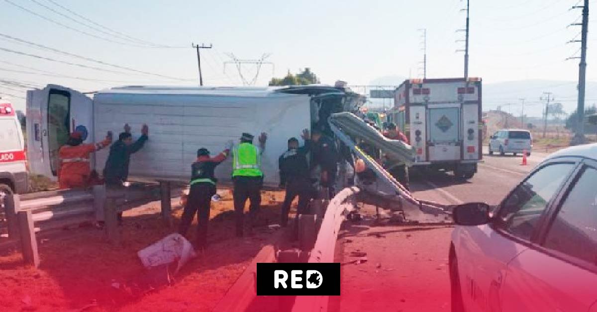 Accidente en la México-Tuxpan dejó al menos dos personas con lesiones