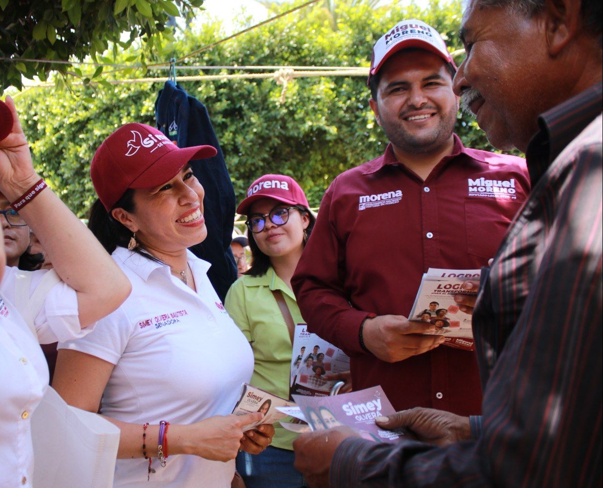 Simey Olvera impulsa la 4T en Hidalgo durante su campaña al senado