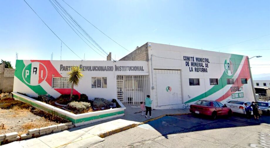 Oficinas del PRI en Mineral de la Reforma huachicoleban agua potable