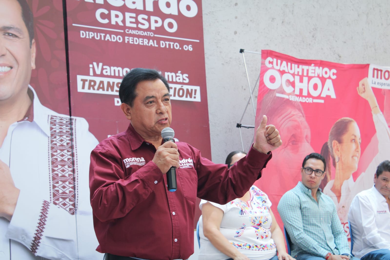 Andrés Velázquez a favor del sector salud en Hidalgo