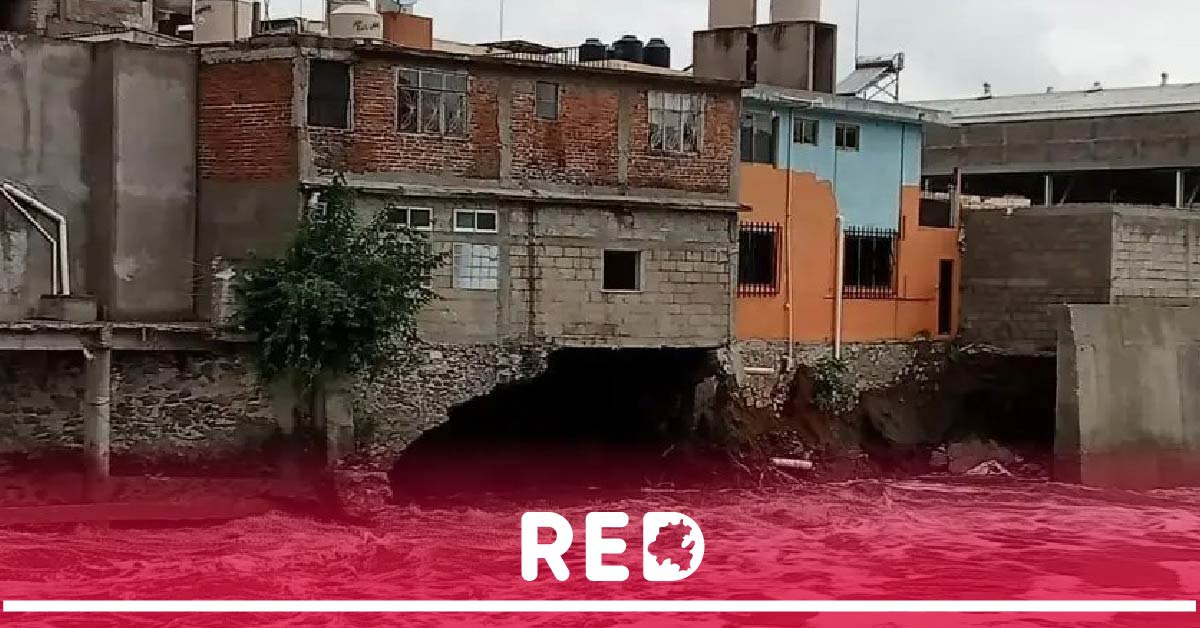 Tula de Allende: El río Tula presentó un crecimiento y amenaza con colapsar vivienda