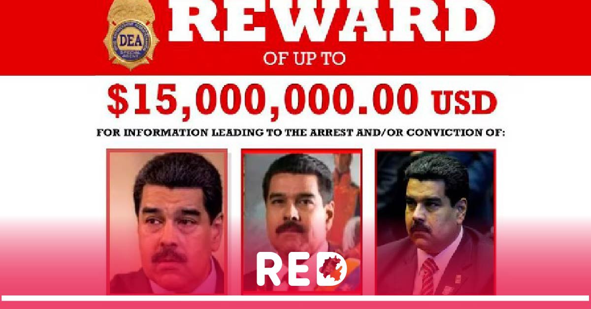 Ofrece Estados Unidos 15 mdd por captura de Nicolás Maduro tras fraude electoral