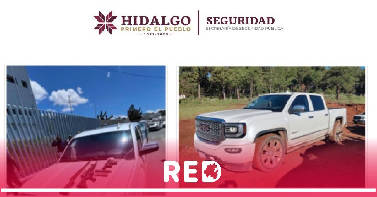 Decomiso de armas y vehículo en Acaxochitlán: SSPH refuerza operativos de seguridad