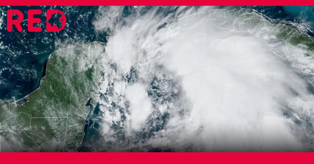 Alerta roja por fortalecimiento de la Tormenta Tropical Helene en la Península de Yucatán