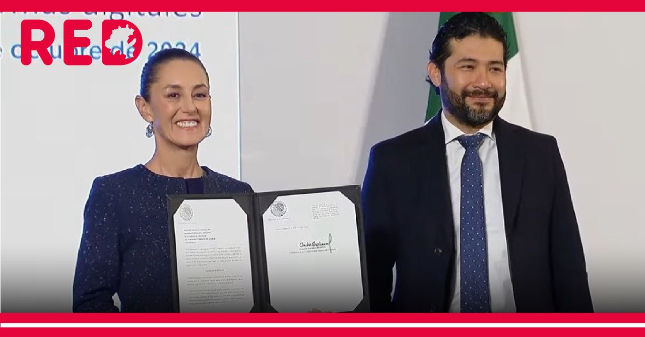 Sheinbaum firma iniciativa para proteger a trabajadores de plataformas digitales