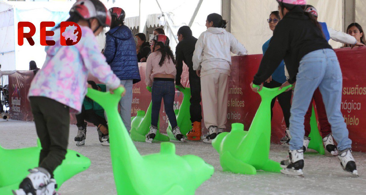 Invitan a disfrutar los últimos días de la pista de hielo en Pachuca